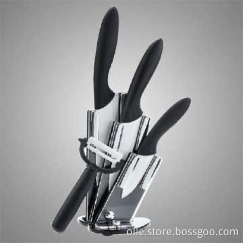 Ceramic Knife Set with Peeler